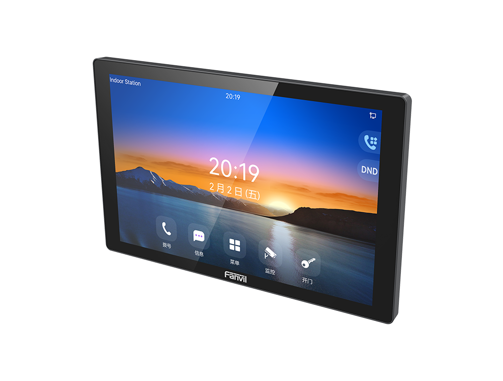 10寸屏室内分机ip对讲可视平板电话视频门禁P1002
