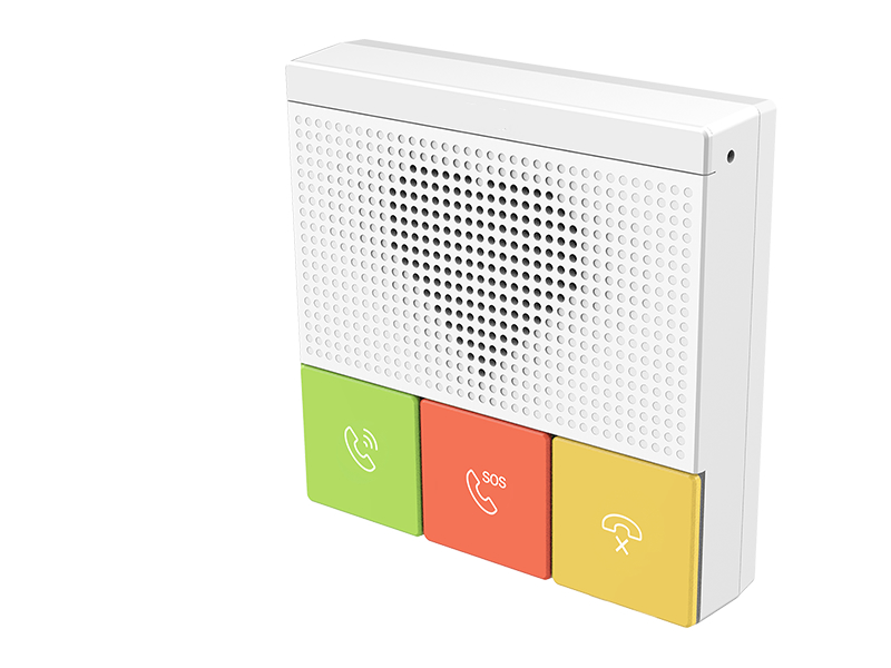 WiFi无线IP对讲分机T86CW网络PoE供电白色呼叫器