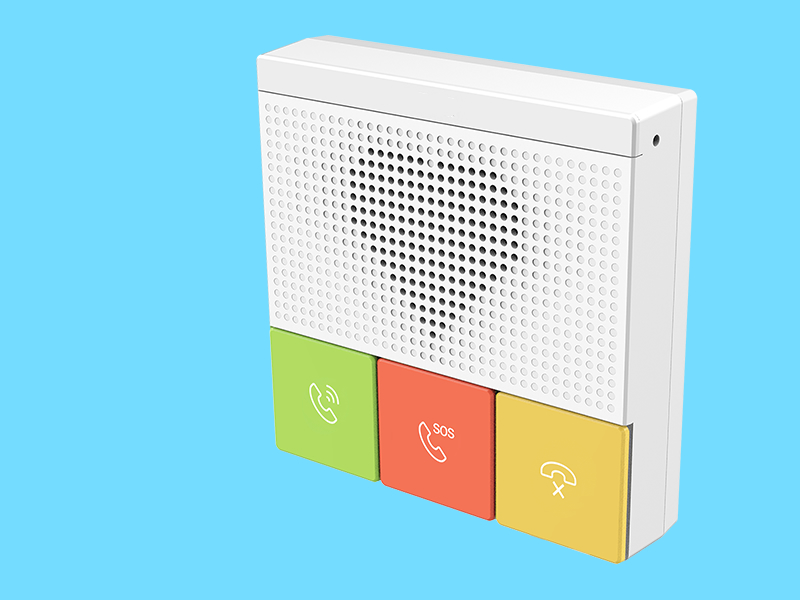 IP对讲分机T86C网络PoE供电白色呼叫器